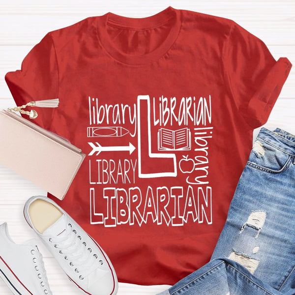 Librarian Of Various Fonts T-shirt