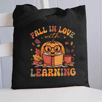 Fall In Love With Learning Canvas Tote Bag