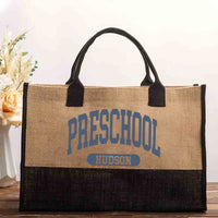 Personalized Grade And Name Cotton Tote Bag