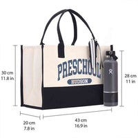 Personalized Grade And Name Cotton Tote Bag