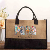 Personalized Para Teacher Name Cotton Tote Bag