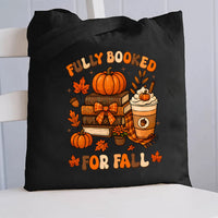 Fully Booked For Fall Canvas Tote Bag