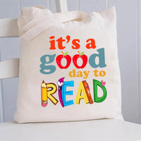 It'S A Good Day To Read Red Apple Canvas Tote Bag