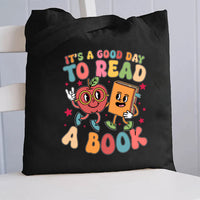 It'S A Good Day To Read A Book Canvas Tote Bag