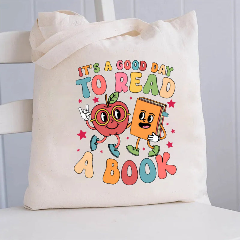 It'S A Good Day To Read A Book Canvas Tote Bag