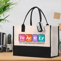 Teacher The Inspiration Element Cotton Tote Bag