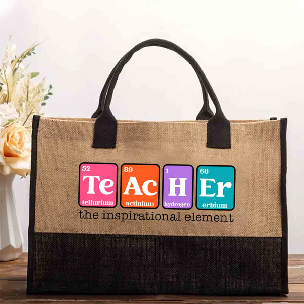 Teacher The Inspiration Element Cotton Tote Bag