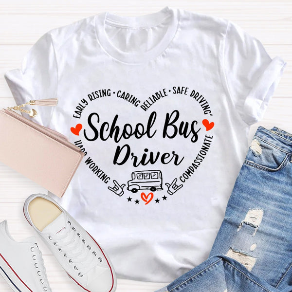 School Bus Driver Love Funny T-shirt