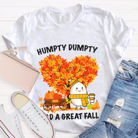 Humpty Dumpty Had A Great Fall Heart Maple Tree T-shirt