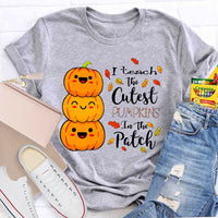 I Teach The Cutest Pumpkins In The Patch Halloween Funny T-shirt