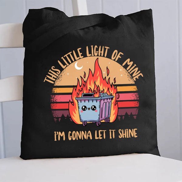 This Little Light Of Mine Fire ABA Therapist Canvas Tote Bag