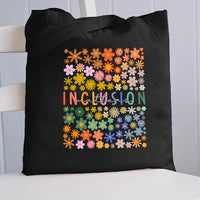 Floral Inclusion Matters Canvas Tote Bag