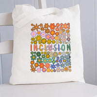 Floral Inclusion Matters Canvas Tote Bag