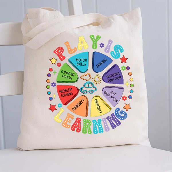 play is learning problem solving Canvas Tote Bag