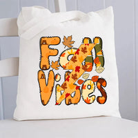 Fall Vibes Canvas Tote Bag