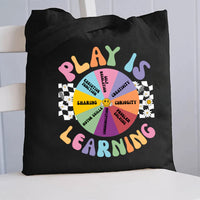 Play Is Learning Sharing Canvas Tote Bag
