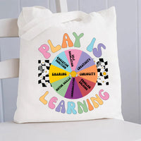 Play Is Learning Sharing Canvas Tote Bag