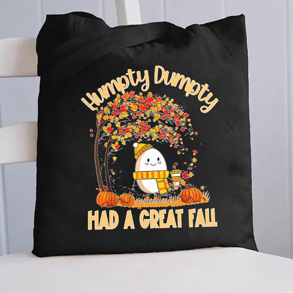 Humpty Dumpty Had A Great Fall Canvas Tote Bag