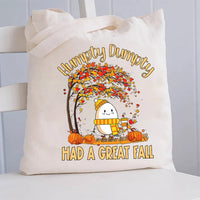 Humpty Dumpty Had A Great Fall Canvas Tote Bag