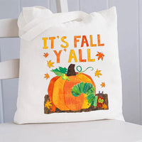 It'S Fall Y'All Canvas Tote Bag