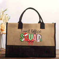 Christmas Front Office Squad Cotton Tote Bag