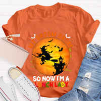 My Broom Broke So Now I'M A Lunch Lady Halloween T-shirt
