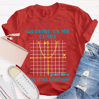 Working On My Quads Mathletics Department Teacher T-shirt