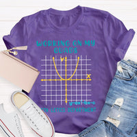 Working On My Quads Mathletics Department Teacher T-shirt