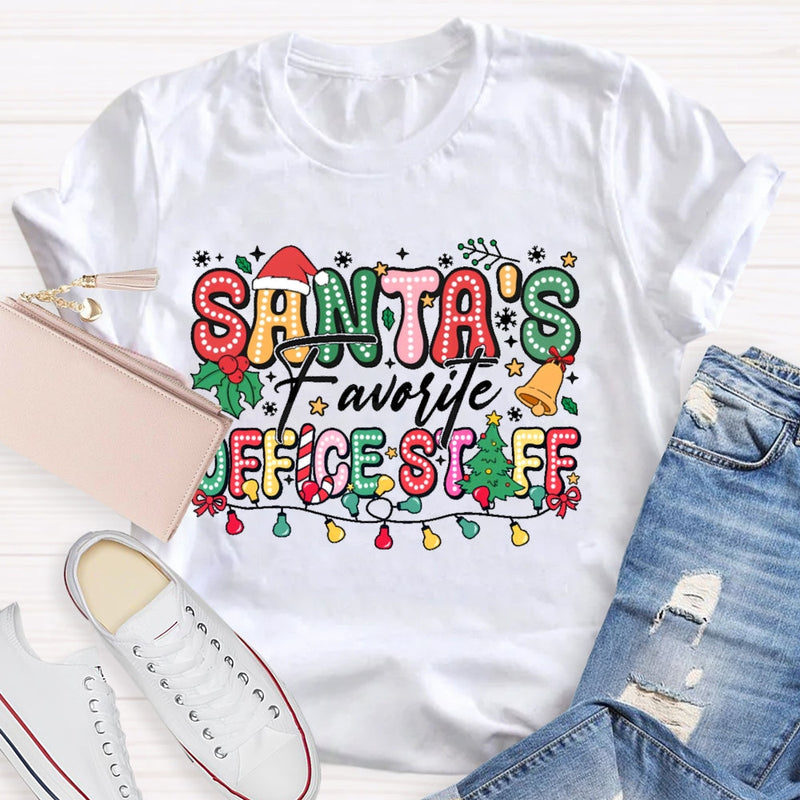 Santa's Favorite Office Staff T-shirt