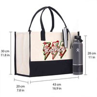 Teachers' Christmas Festive Vibes Cotton Tote Bag