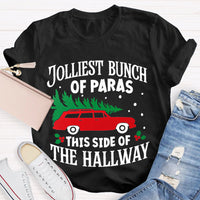 Jolliest Bunch Of Paras This Side Of The Hallway Christmas T-shirt