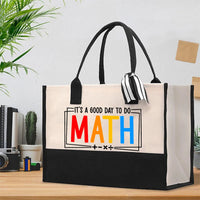 It'S A Good Day To Do Math Cotton Tote Bag