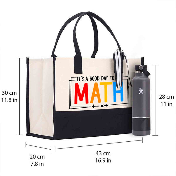 It'S A Good Day To Do Math Cotton Tote Bag