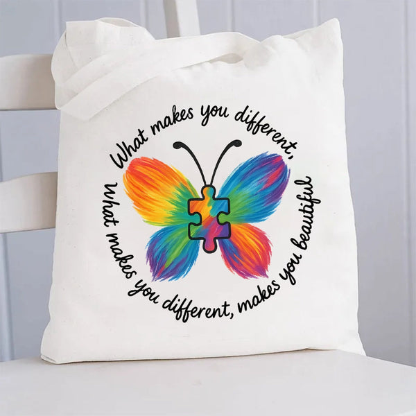 What Makes You Different Canvas Tote Bag