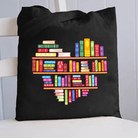 Book Lover Canvas Tote Bag
