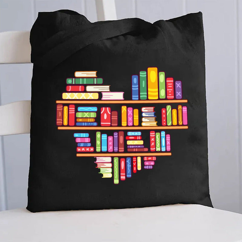 Book Lover Canvas Tote Bag