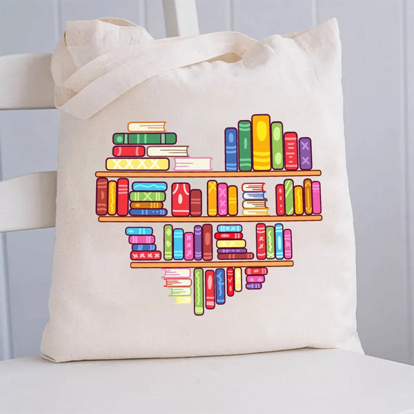 Book Lover Canvas Tote Bag
