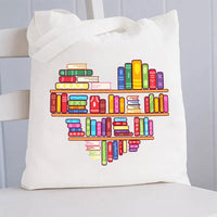 Book Lover Canvas Tote Bag