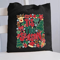 Christmas Tis The Season Canvas Tote Bag