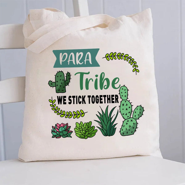 Para Tribe We Stick Together Canvas Tote Bag