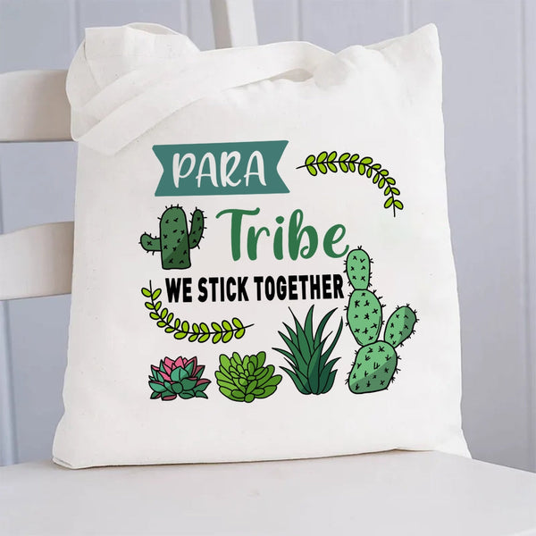 Para Tribe We Stick Together Canvas Tote Bag