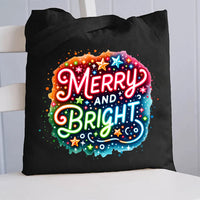 Merry And Bright Canvas Tote Bag