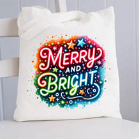 Merry And Bright Canvas Tote Bag