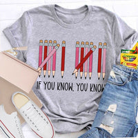 If You Know You Know Colored Pencil Valentine'S Day T-shirt