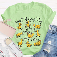 Most Definitely Not All In A Row Mental Health T-shirt
