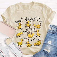 Most Definitely Not All In A Row Mental Health T-shirt