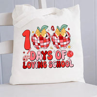 100 Days Of Loving School Canvas Tote Bag