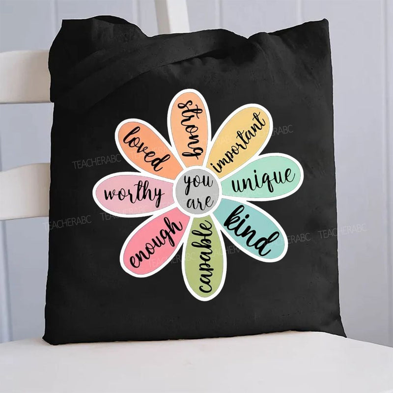 You Are Loved Worthy Canvas Tote Bag