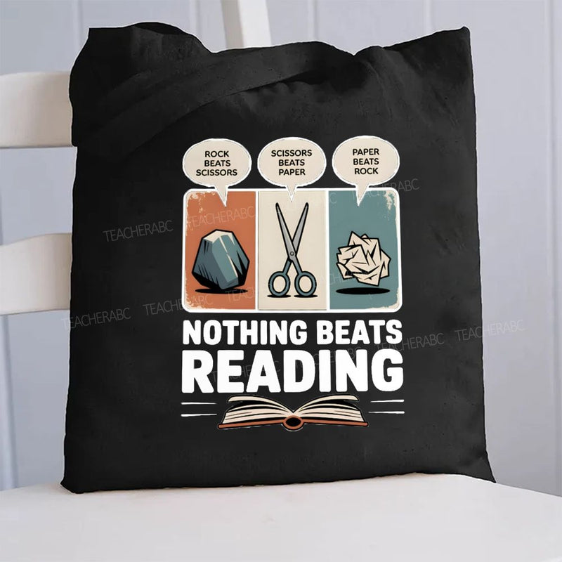 Nothings Beats Reading Canvas Tote Bag