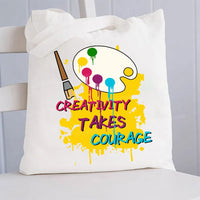 Creativity Takes Courage Canvas Tote Bag